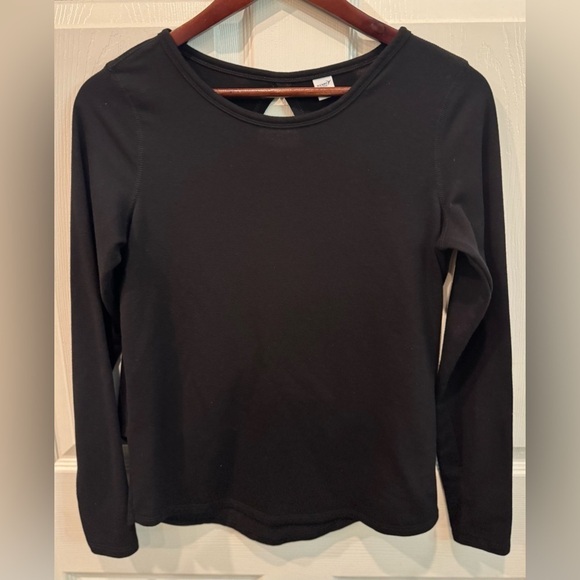 Old Navy Tops - Old Navy Active Black Long Sleeve Open Back Top With Thumb Holes  Women’sSize XS